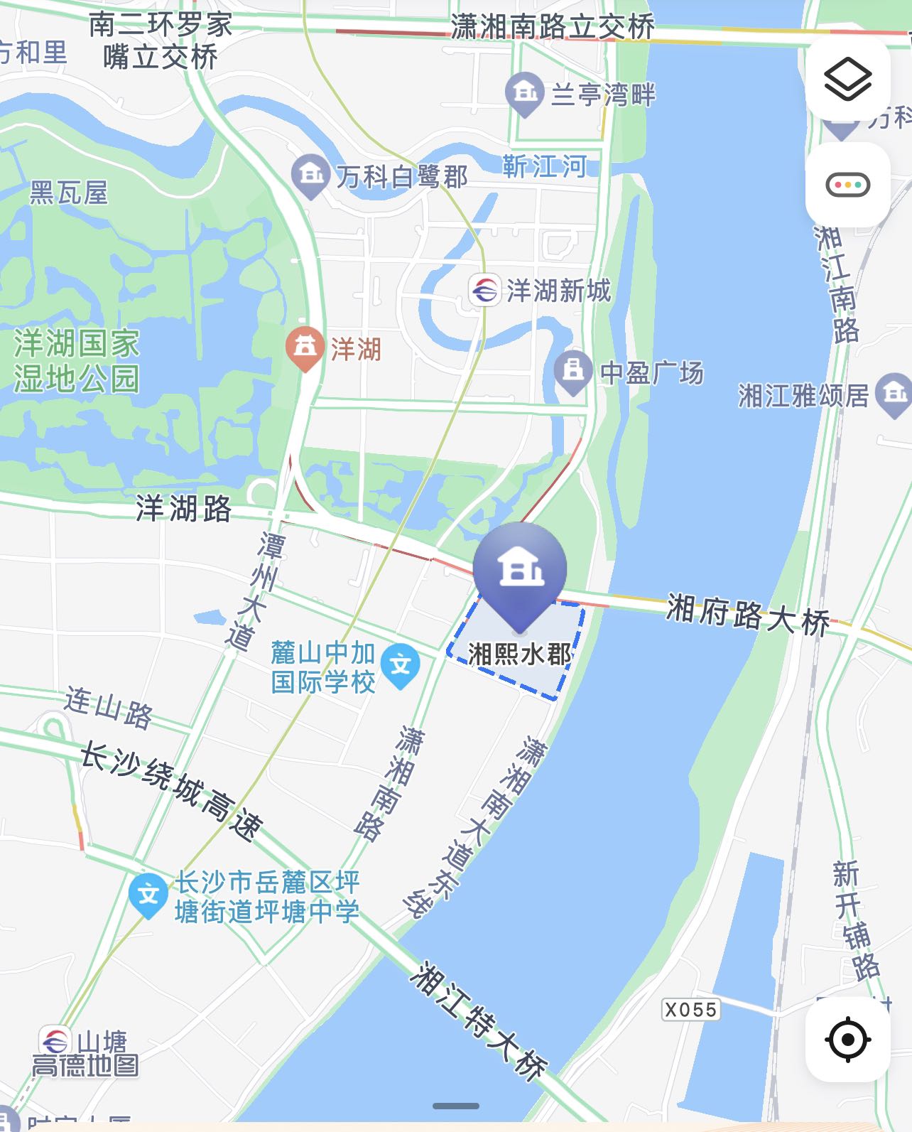 长沙市岳麓区洋湖观澜海赋家园一期法拍房地铁口精装学区房起拍价格109万(捡漏70万)