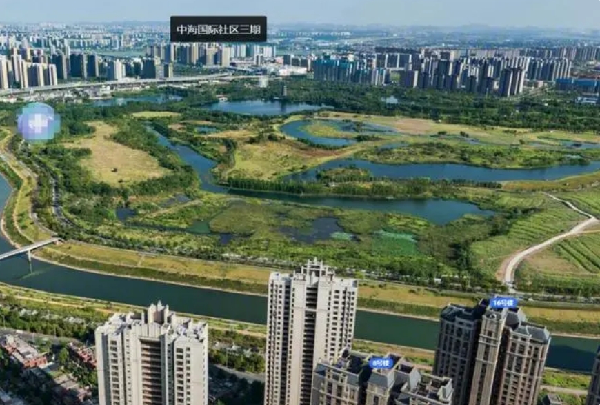 湖南长沙洋湖湿地公园法拍房中海国际社区 长沙洋湖湿地公园附近的法拍房楼盘
